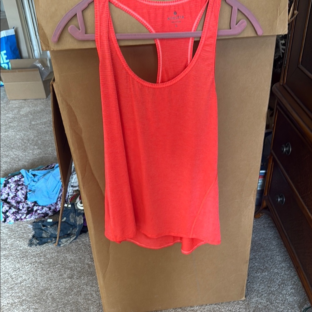 Athleta neon orange Relaxed Tank Top